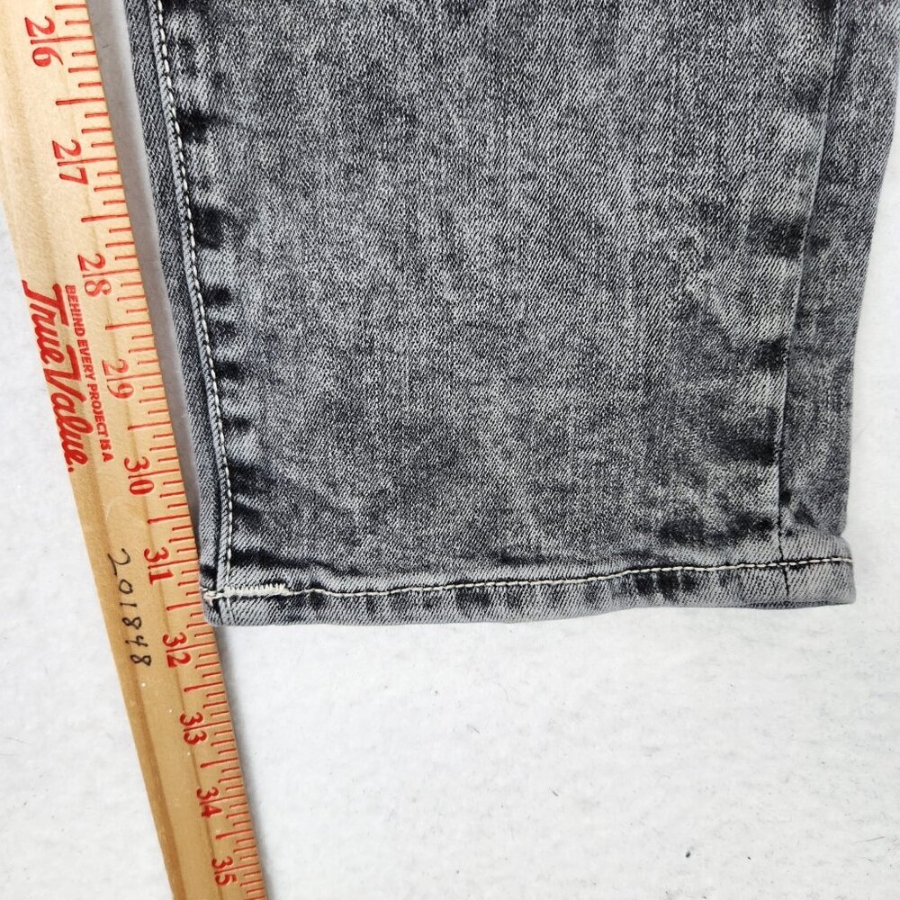 True Religion Women's Straight Leg Jeans in Acid Wash Gray - Picture 5 of 11